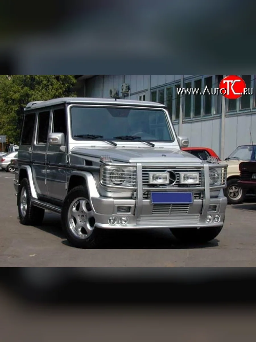 Накладка переднего бампера AMG Mercedes-Benz G class W463 5 дв. дорестайлинг (1989-1994) (Неокрашенная)  в Воронеже Воронежской области