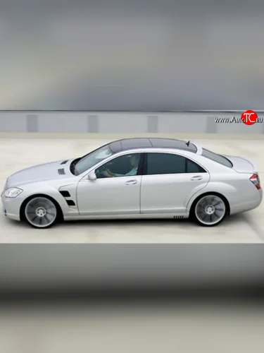 Пороги накладки LORINSER Mercedes-Benz S class 5 W221 седан дорестайлинг (2005-2009)