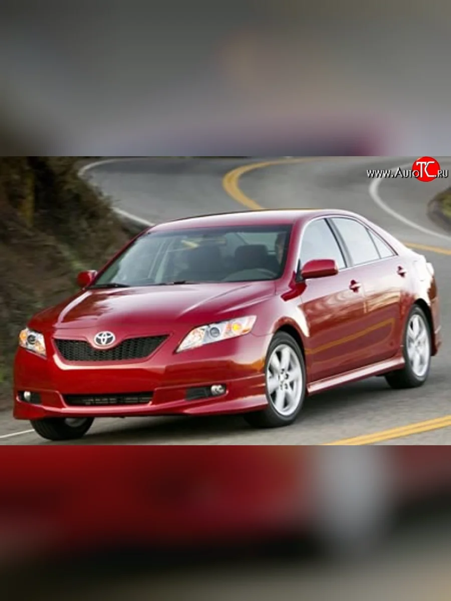 Накладка переднего бампера SARONA Toyota Camry XV40 рестайлинг (2009-2011) (Неокрашенная)  в Керчи Республика Крым