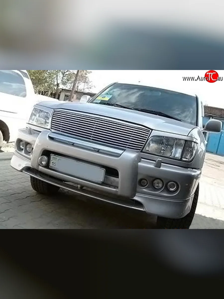 Накладка переднего бампера WELL STAR Toyota Land Cruiser 10 100 дорестайлинг (1998-2002) (Неокрашенная)  в Самаре Самарской области