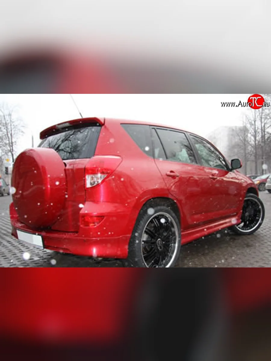 Накладка заднего бампера ORIGINAL Toyota RAV4 XA305 5 дв. дорестайлинг (2005-2009) (Неокрашенная)  в Керчи Республика Крым