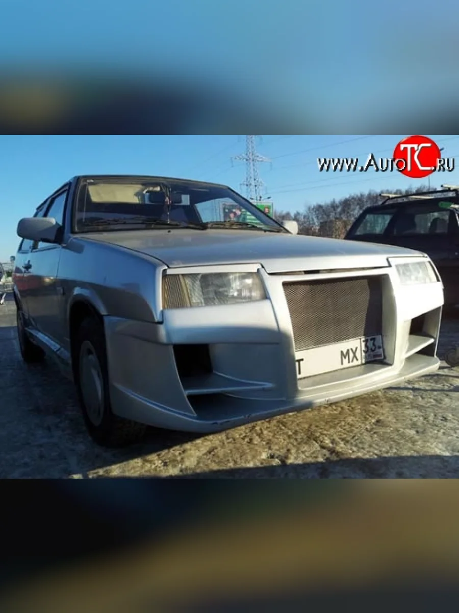 Передний бампер Я-робот Лада ВАЗ 2108 (1984-2003) (Неокрашенный)  в Самаре Самарской области