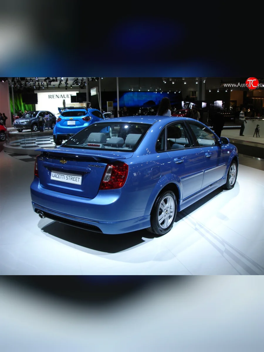 Накладка заднего бампера Stereet Edition Chevrolet Lacetti седан (2002-2013) (Неокрашенная)  в Перми Пермском крае