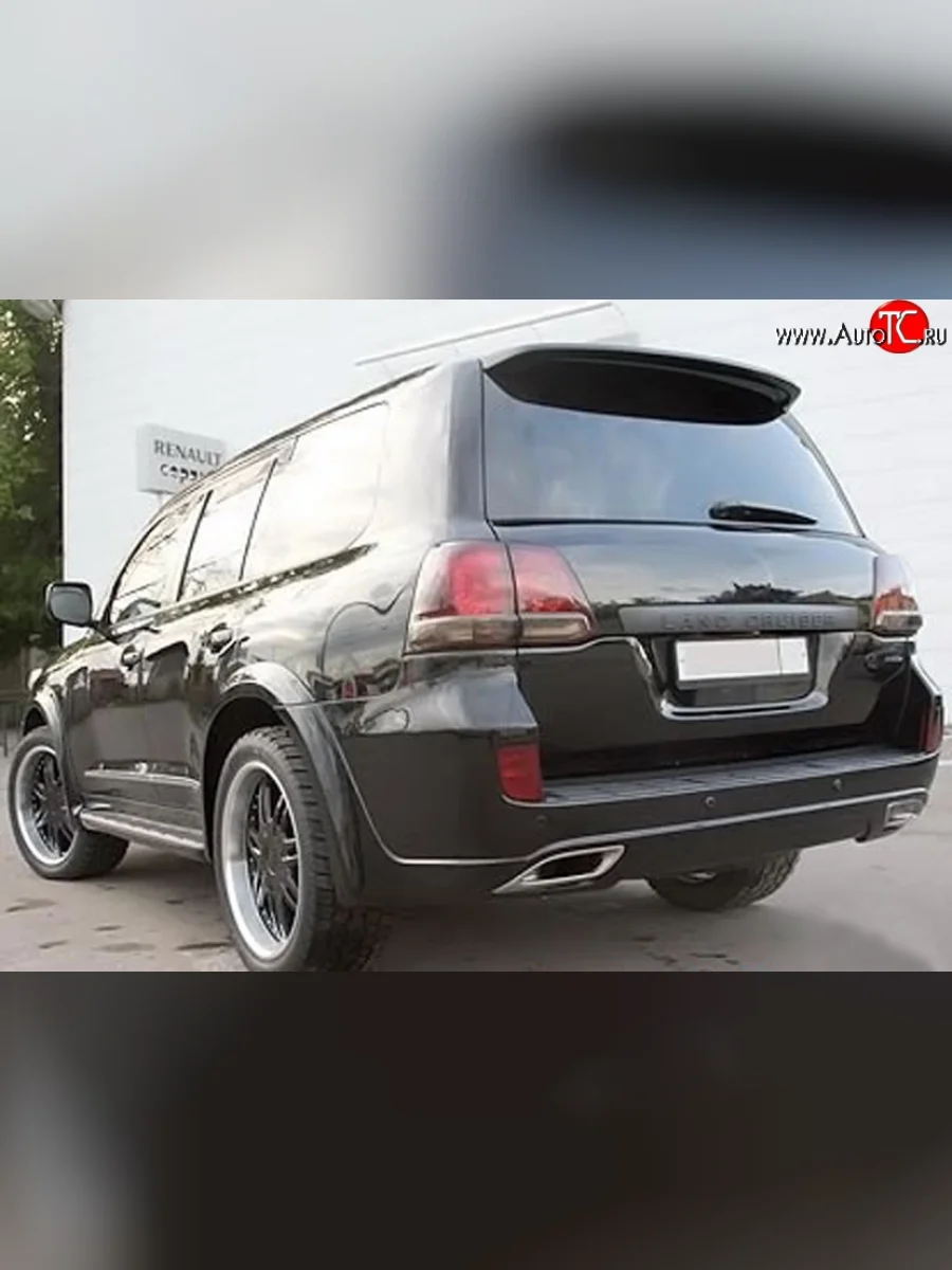 Задний бампер ELFORD Toyota Land Cruiser 200 дорестайлинг (2007-2012) (Неокрашенный)  в Самаре Самарской области