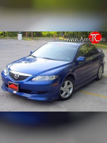 Накладка Razzi на передний бампер Mazda 6 GG лифтбэк дорестайлинг (2002-2005)
