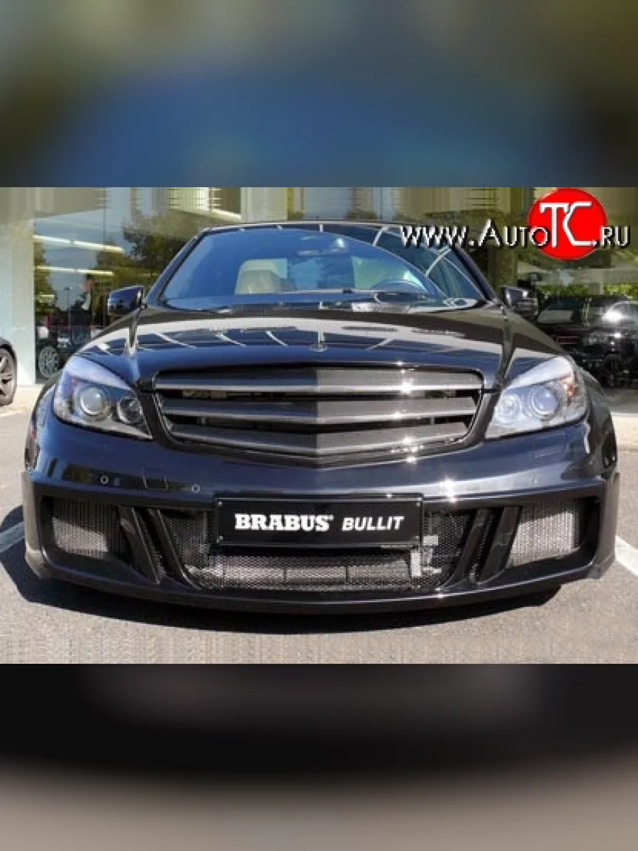 Радиаторная решётка Brabus Bullit Mercedes-Benz C-Class W204 дорестайлинг седан (2007-2011) (Неокрашенная)  в Перми Пермском крае