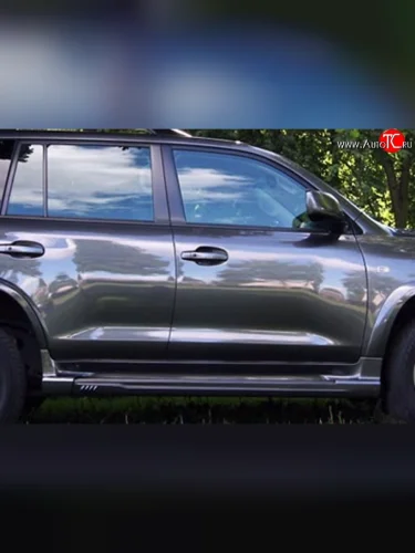 Пороги накладки Wald Black Bison Toyota Land Cruiser 200 дорестайлинг (2007-2012)