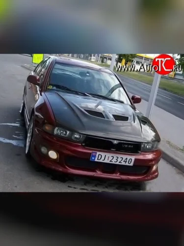 Пластиковый капот EVO Style Mitsubishi Galant 8  дорестайлинг седан (1996-1998)