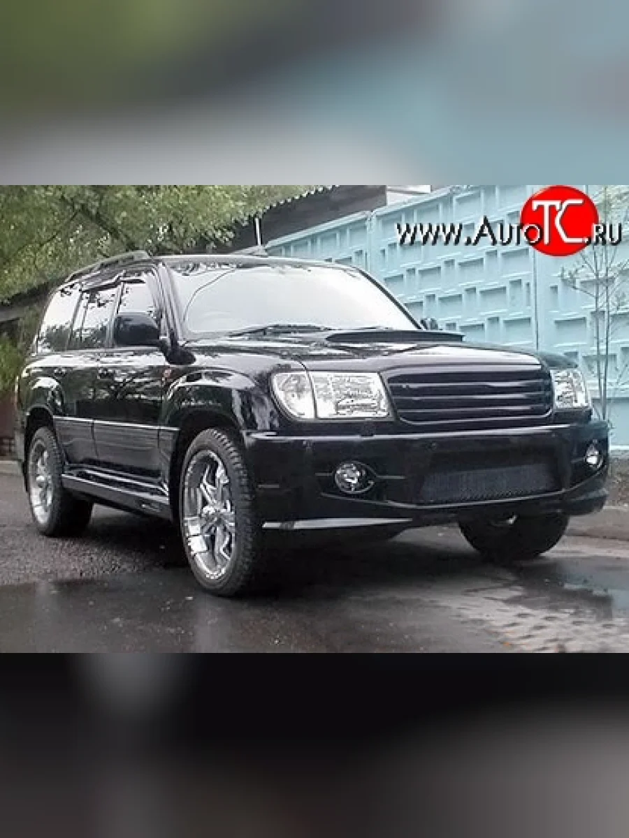 Пороги накладки Hunter Toyota Land Cruiser 10 100 1-ый рестайлинг (2002-2005) (Неокрашенные)  в Керчи Республика Крым