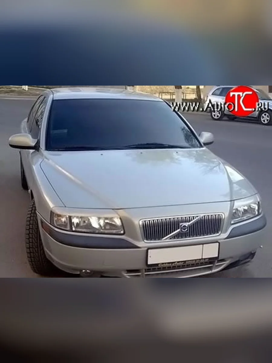 Реснички Sport на фары Volvo S80 AS60 седан дорестайлинг (2006-2010) (Неокрашенные)  в Самаре Самарской области