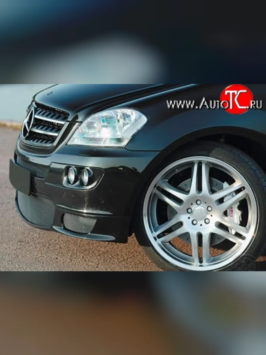 Передние вставки для модульной оптики Sport Mercedes-Benz ML class W164 дорестайлинг (2005-2008)  в Самаре Самарской области