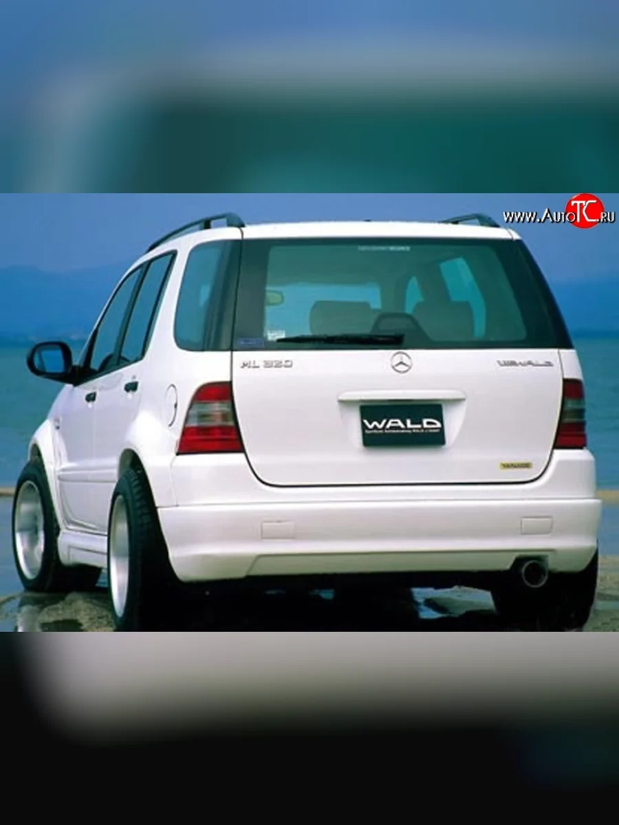 Накладка Executive Line Wald на задний бампер Mercedes-Benz ML class W163 дорестайлинг (1997-2001) (Неокрашенная)  в Самаре Самарской области