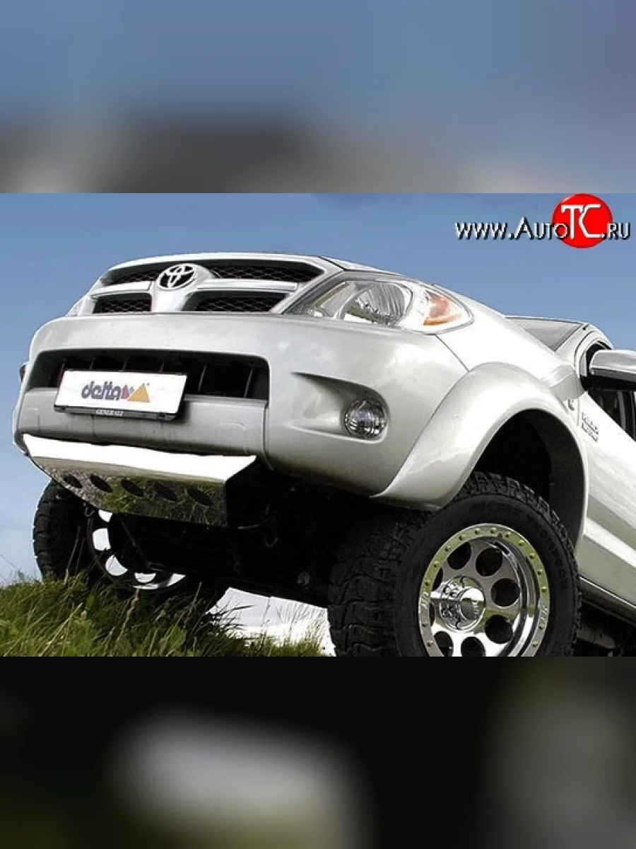 Накладки на колёсные арки с выносом 120 мм Delta 4x4 Toyota Hilux AN10,AN20 дорестайлинг (2004-2008) (Неокрашенные)  в Самаре Самарской области