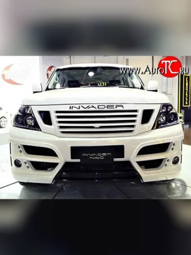 Решётка радиатора Invader Style Nissan Patrol 6 Y62 дорестайлинг (2010-2014)