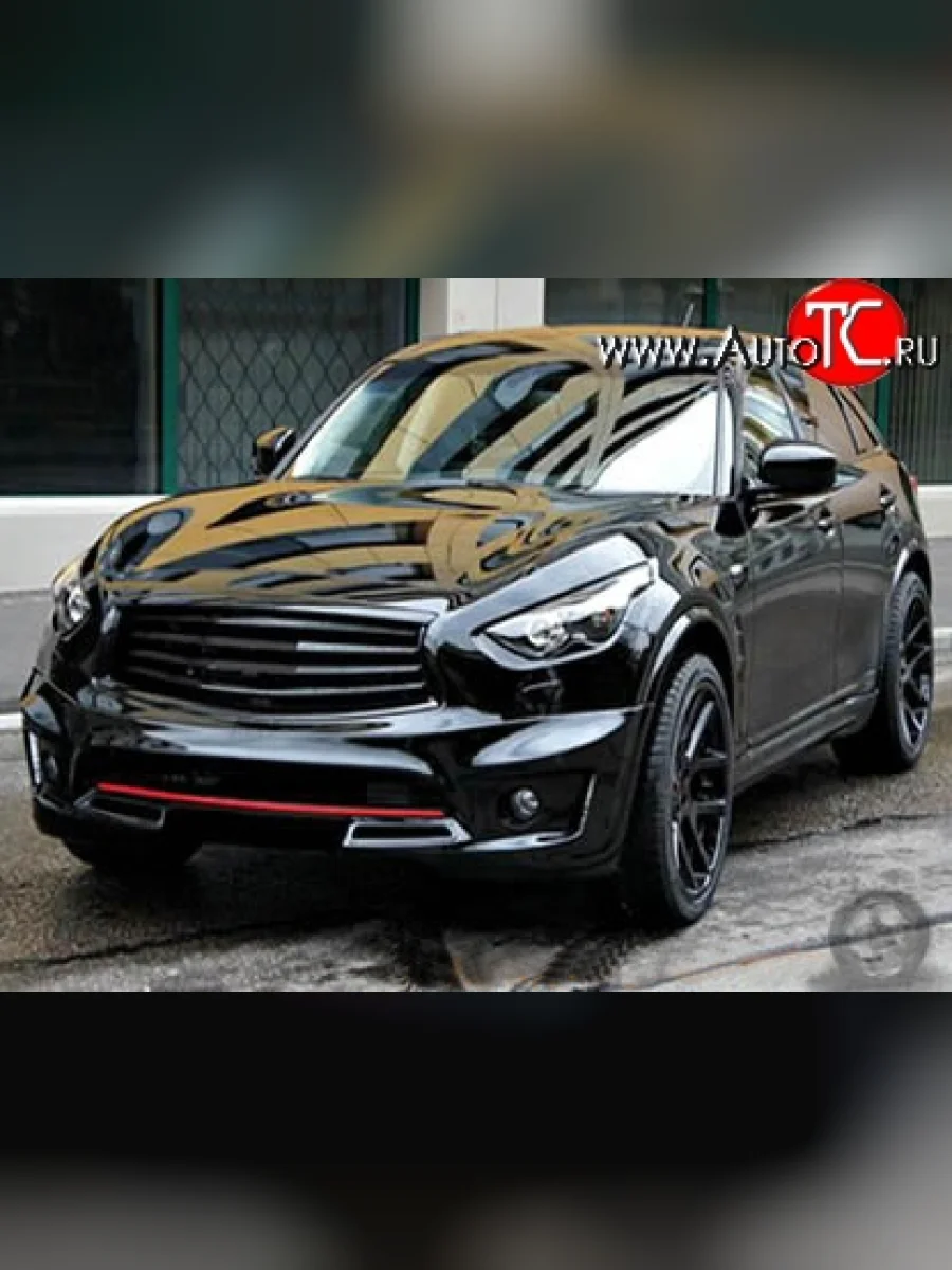 Решётка радиатора Elford INFINITI FX37 S51 рестайлинг (2011-2013) (Неокрашенная)  в Перми Пермском крае