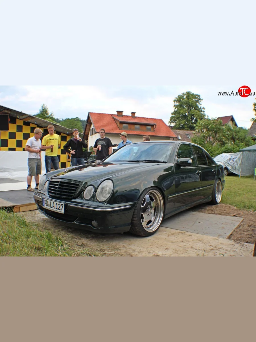 Передний бампер AMG Mercedes-Benz E-Class W210 дорестайлинг седан (1996-1999) (Неокрашенный)  в Керчи Республика Крым