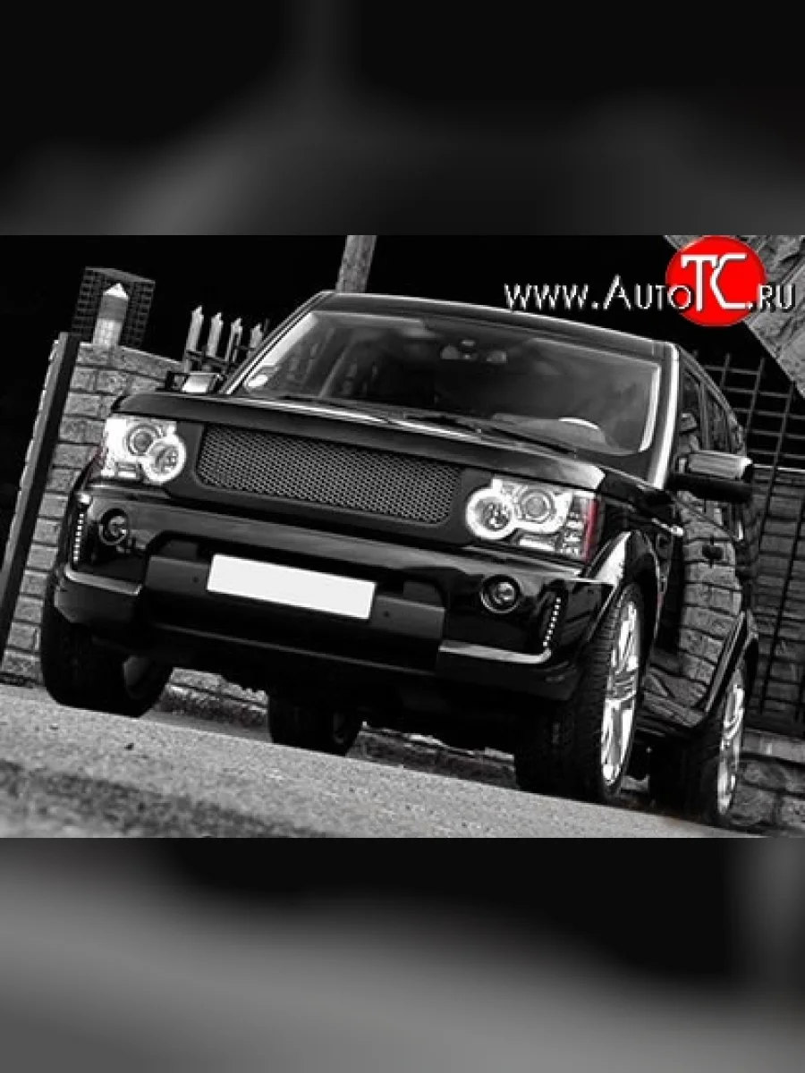Решётка радиатора Kahn Design Land Rover Discovery 4 L319 (2009-2016) (Металлическая сетка, Неокрашенная)  в Самаре Самарской области