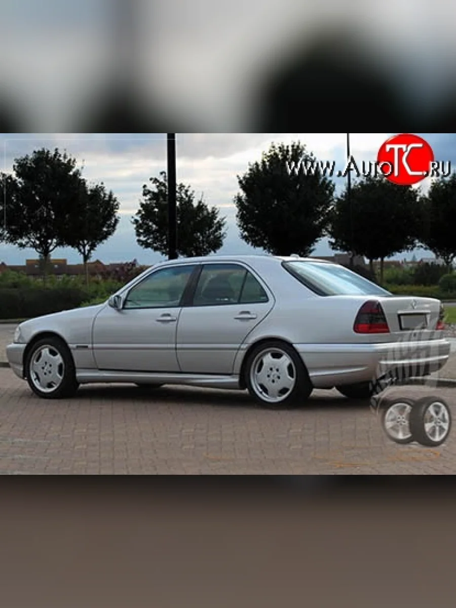 Пороги накладки AMG Mercedes-Benz C-Class S202 дорестайлинг универсал (1992-1997) (Неокрашенные)  в Самаре Самарской области