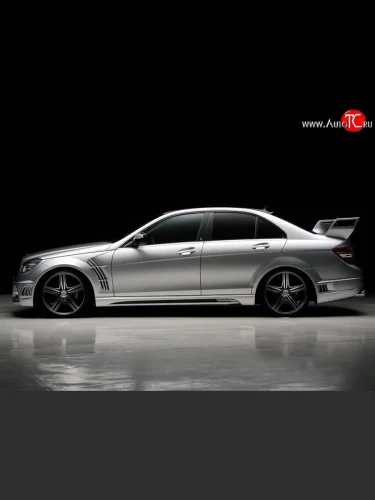 Пороги накладки WALD Mercedes-Benz C-Class W204 дорестайлинг седан (2007-2011)