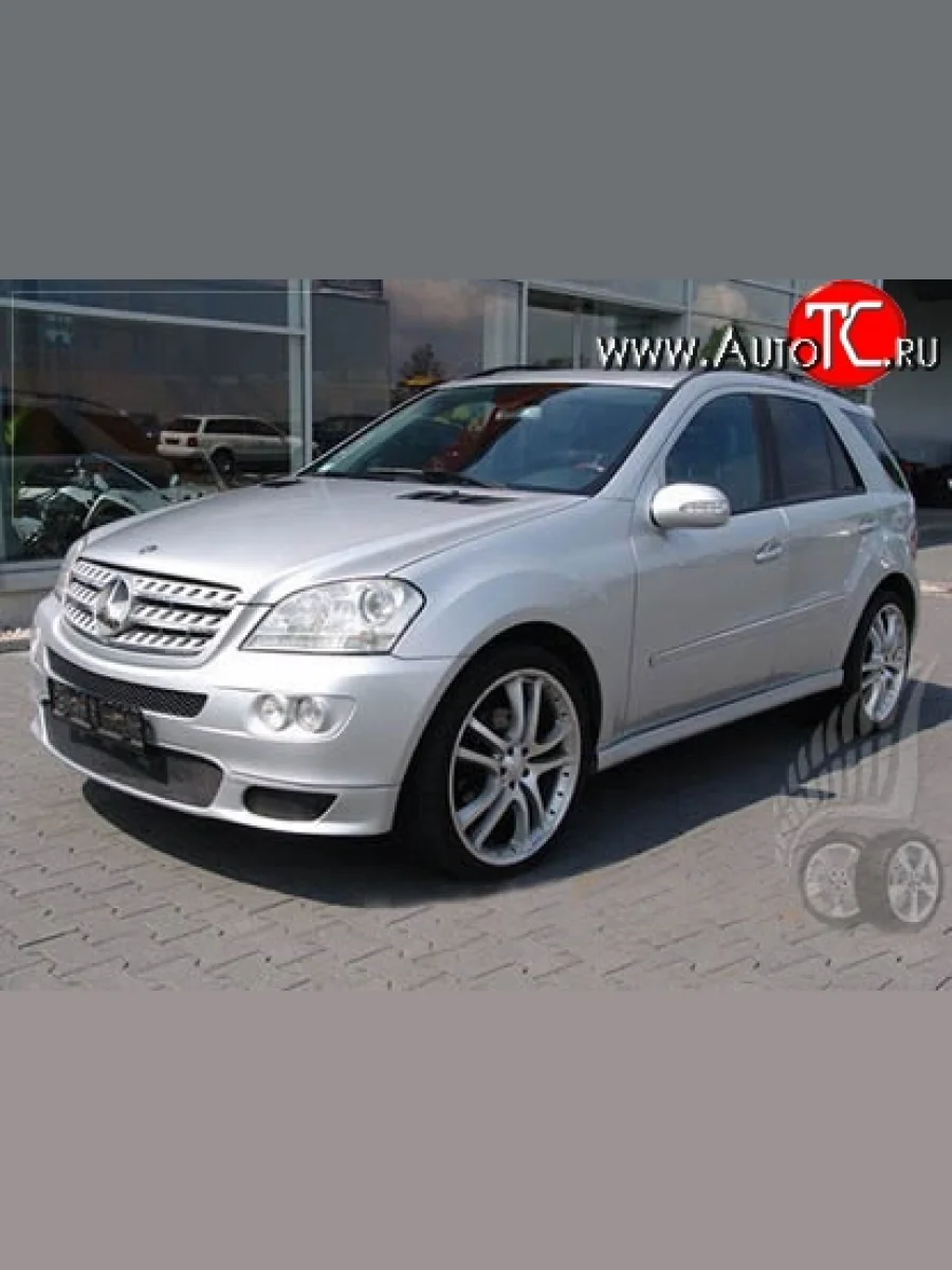 Накладка на передний бампер BRABUS Mercedes-Benz ML class W164 дорестайлинг (2005-2008) (Неокрашенная)  в Самаре Самарской области