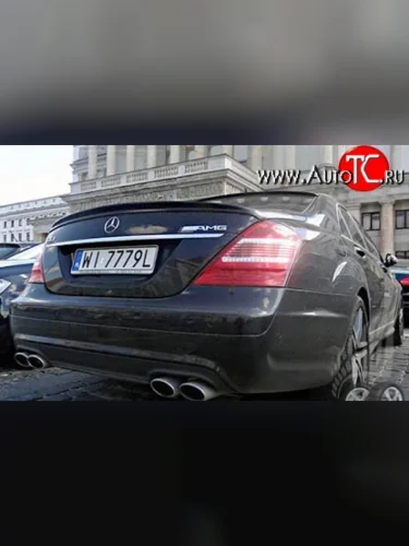 Лип спойлер AMG Mercedes-Benz S class 5 W221 седан дорестайлинг (2005-2009)