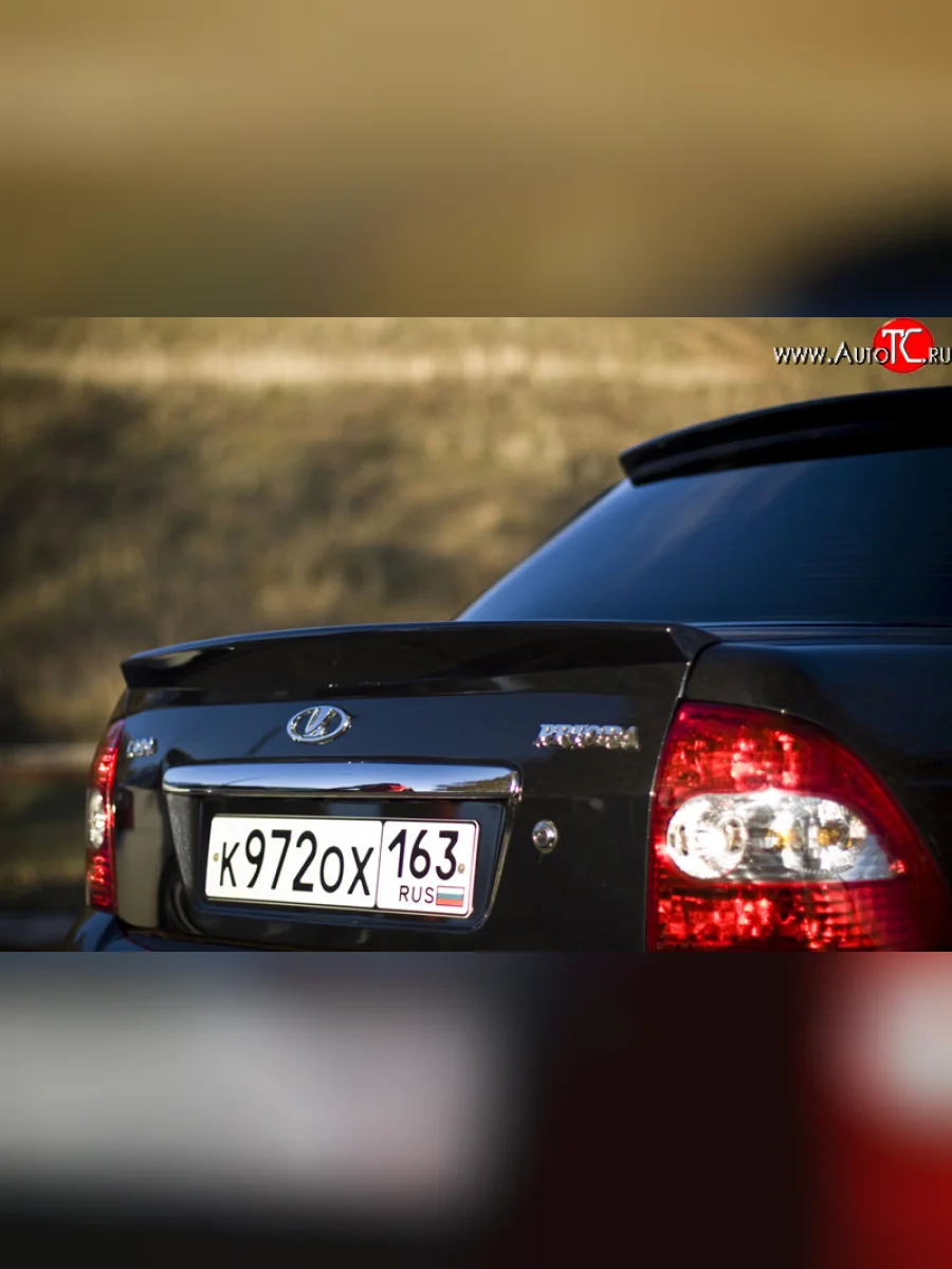 Спойлер крыши Elite  Лада ВАЗ Приора (2007-2014) 2170 (Неокрашенный)  в Самаре Самарской области