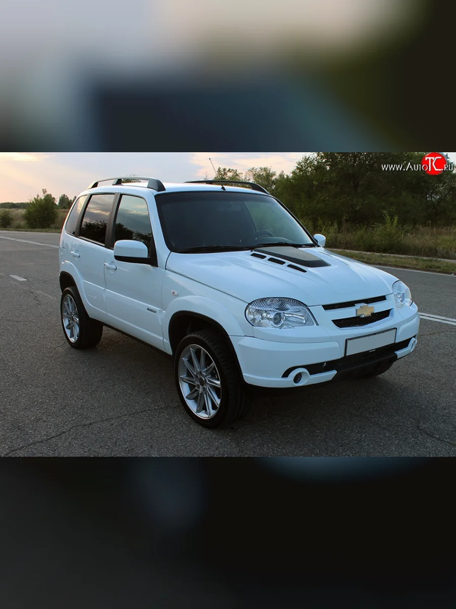Стеклопластиковый капот DTM Chevrolet Niva 2123 рестайлинг (2009-2020) (Неокрашенный)  в Керчи Республика Крым