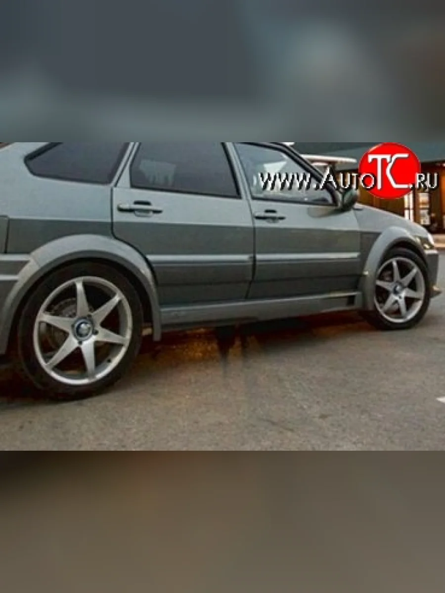 Пороги накладки Апекс Лада ВАЗ 2113 (2004-2013) (Неокрашенные)  в Керчи Республика Крым