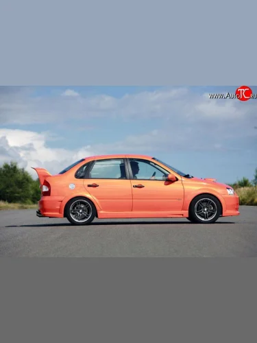 Пороги накладки TMS-GTI Лада ВАЗ Калина 1118 седан (2004-2013)