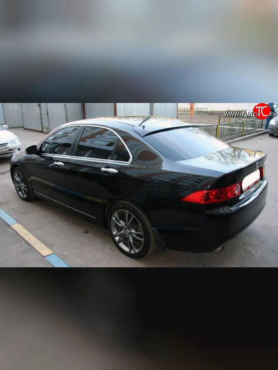 Козырёк Elegance на заднее лобовое стекло автомобиля  Honda Accord (2002-2005) 7 CL (Неокрашенный)  в Самаре Самарской области
