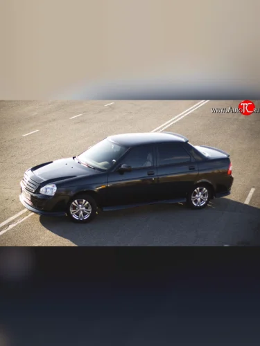 Пороги накладки Elite Лада ВАЗ Приора 2170 седан дорестайлинг (2007-2014)