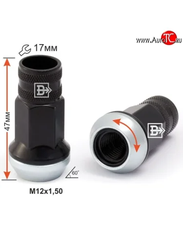 Колёсная гайка Вектор M12 1.5 