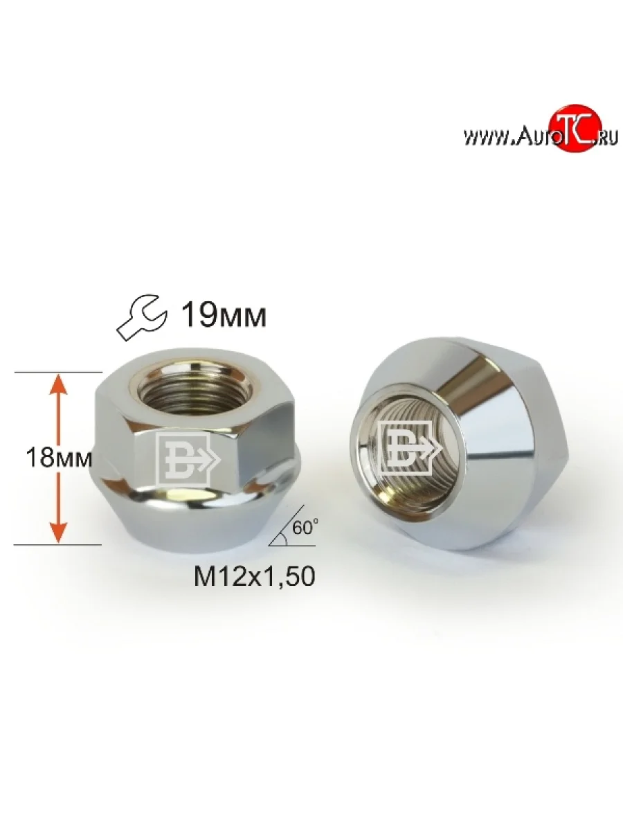 Колёсная гайка Вектор M12 1.5 Mazda Verisa DC (2004-2015)