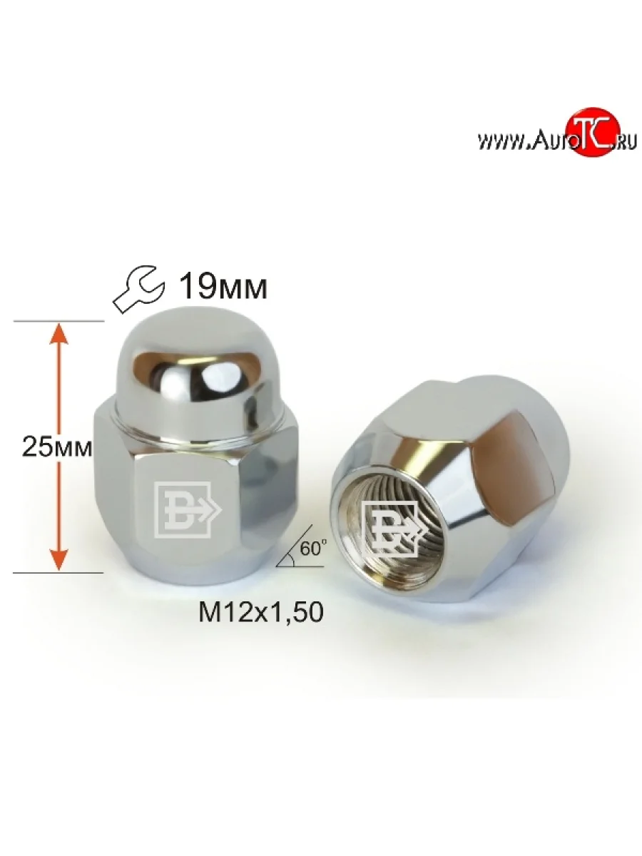 Колёсная гайка Вектор M12 1.5 Ford Escape 3 рестайлинг (2016-2019)
