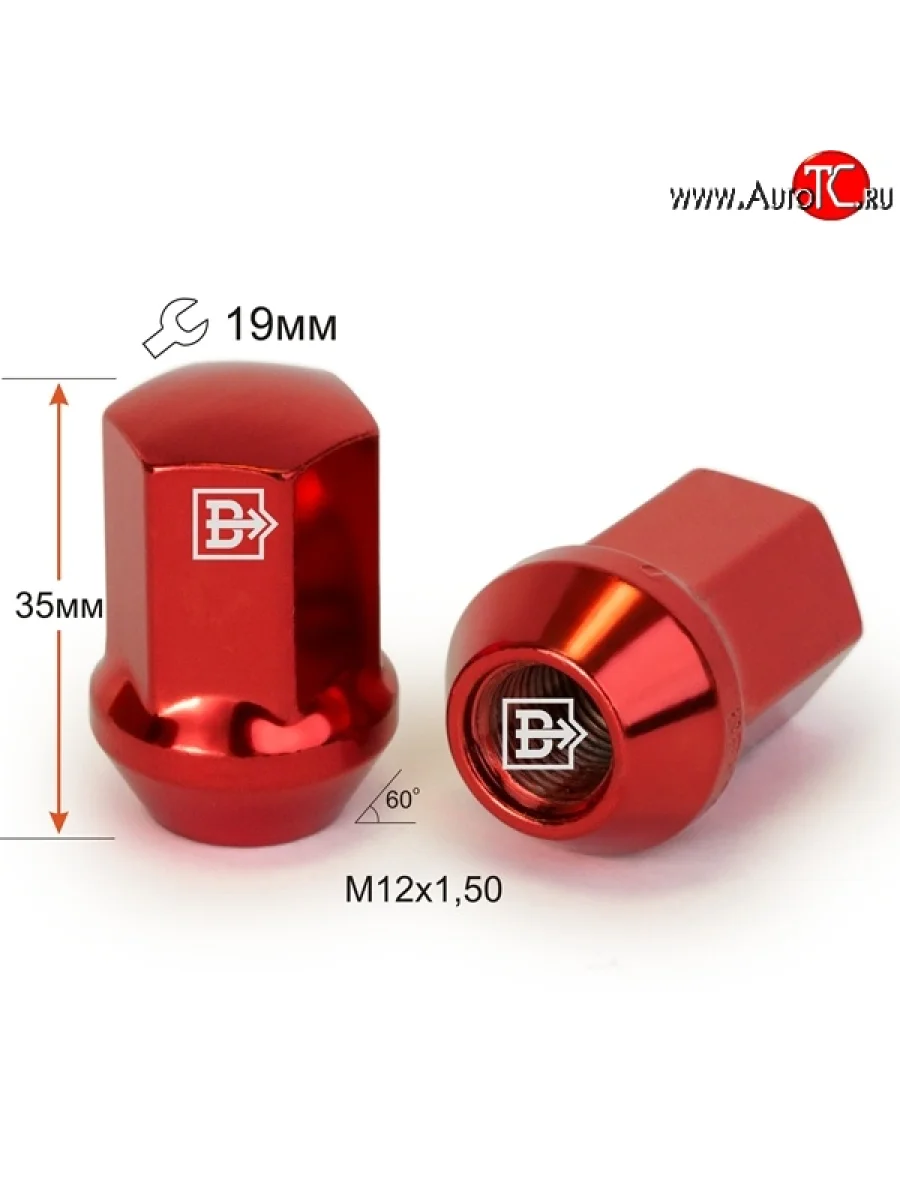 Колёсная гайка Вектор M12 1.5 Seat Toledo Mk1 седан (1991-1999)