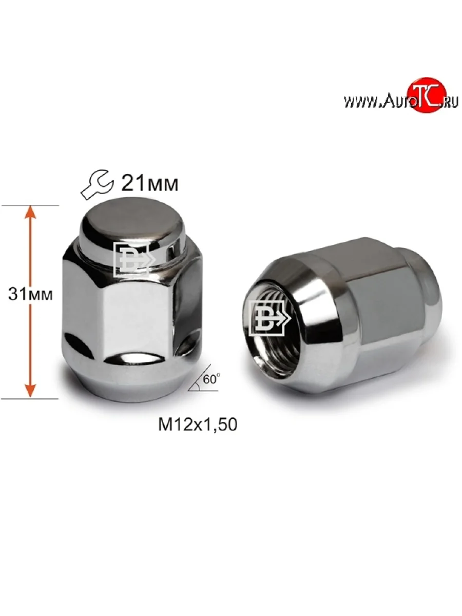 Колёсная гайка Вектор M12 1.5 Seat Toledo Mk1 седан (1991-1999)