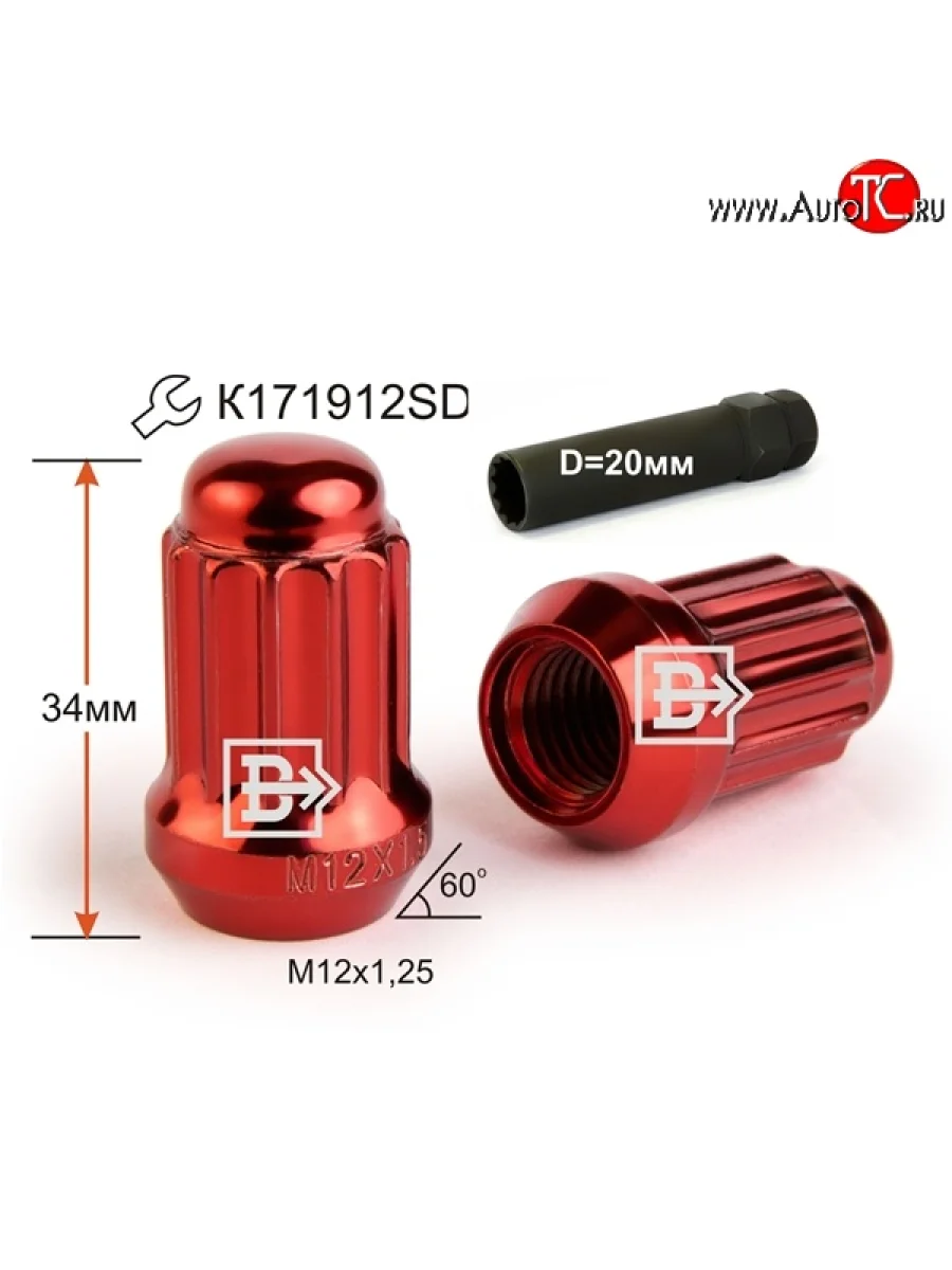 Колёсная гайка Вектор M12 1.25    с доставкой в г. Керчь