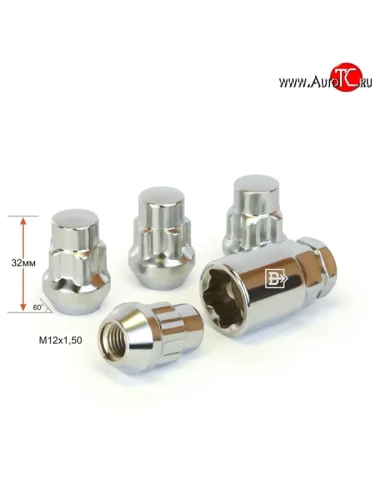 Комплект колёсных гаек секреток Вектор M12 1.5 