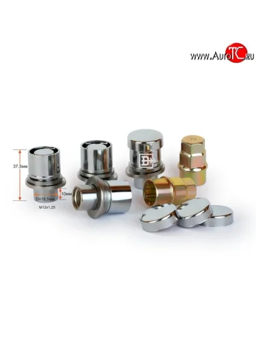 Комплект колёсных гаек (конус) Вектор M12 1.25 