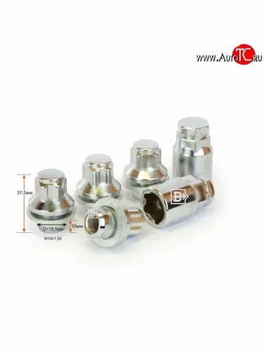 Комплект колёсных гаек (конус) Вектор M14 1.5 Audi A4 B7 седан (2004-2008) 