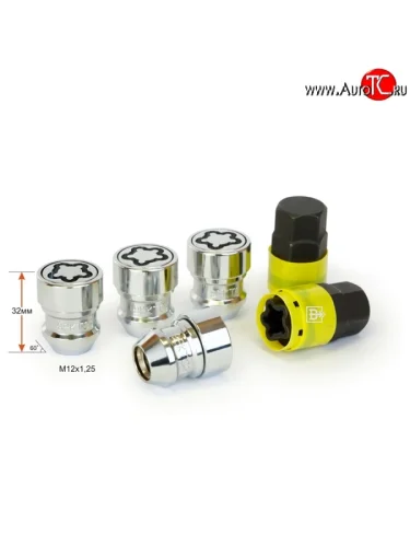 Комплект колёсных гаек (конус) Вектор M12 1.25 