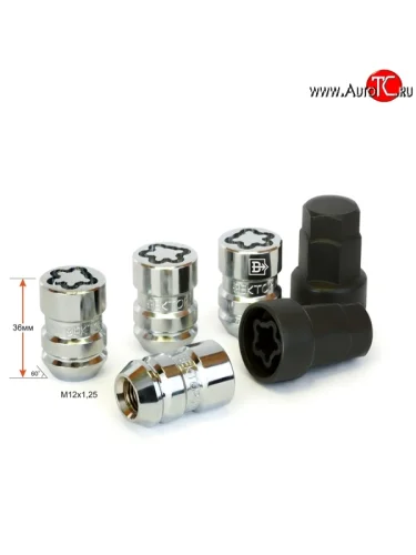 Комплект колёсных гаек (конус) Вектор M12 1.25 