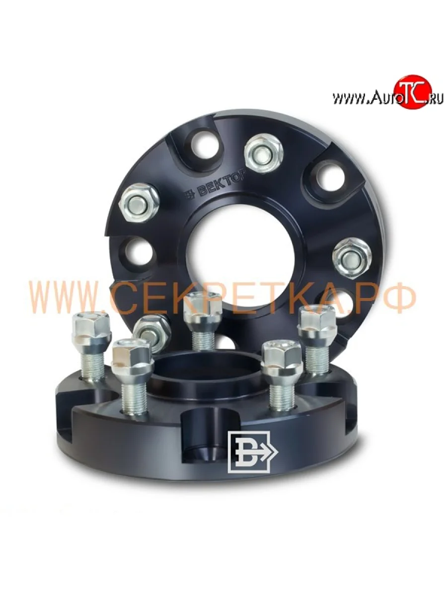 Адаптер-проставка 30 мм со шпильками Вектор 30.0 71.5 71.5 5 127.0 Chrysler Voyager RT минивэн (2008-2016) 5x127.0xDIA71.5xM12x1.5