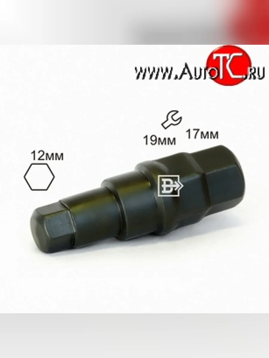 Колесный ключ специального назначения Вектор K171912 (внутренний, шестигранник 12 мм, черный) Peugeot 408  дорестайлинг (2010-2017)