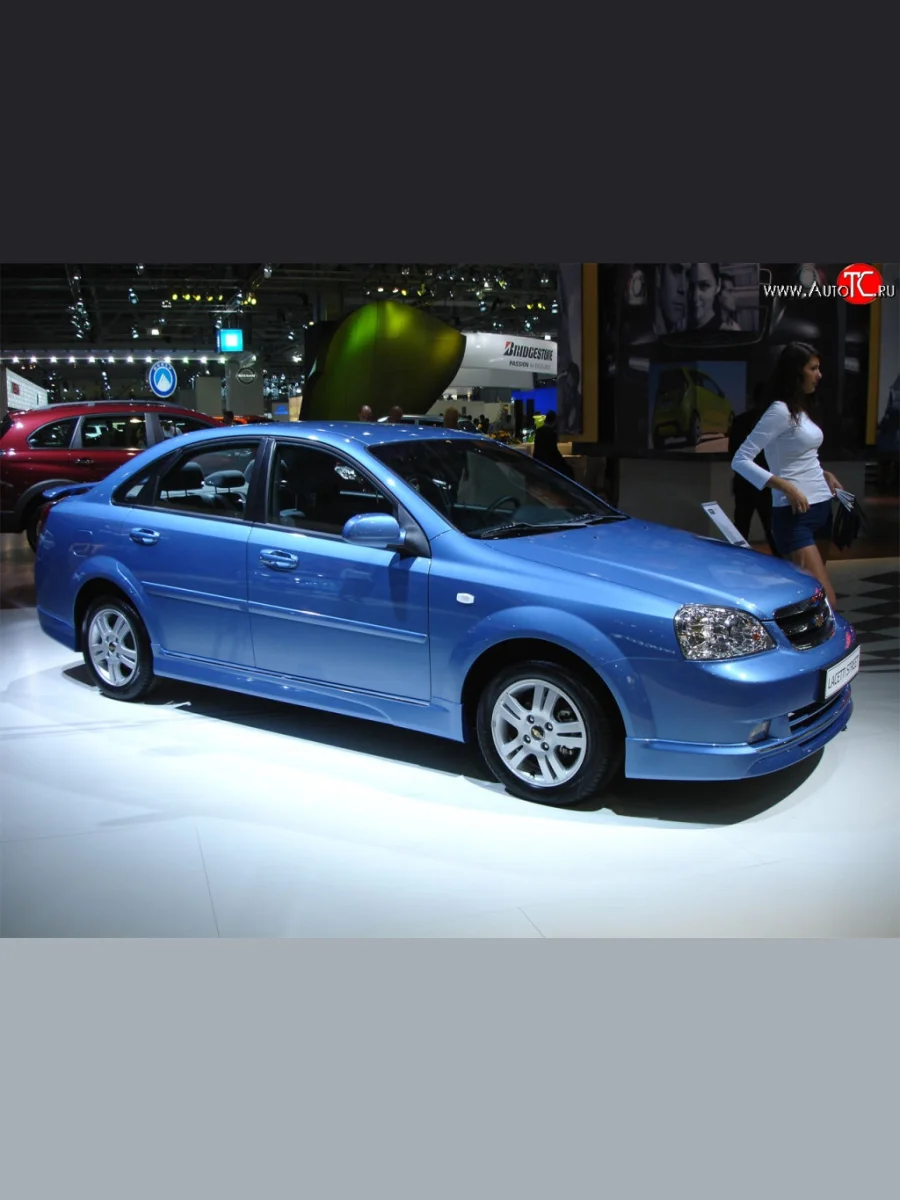 Пороги накладки Street Edition Chevrolet Lacetti седан (2002-2013) (Неокрашенные)  с доставкой в г. Керчь