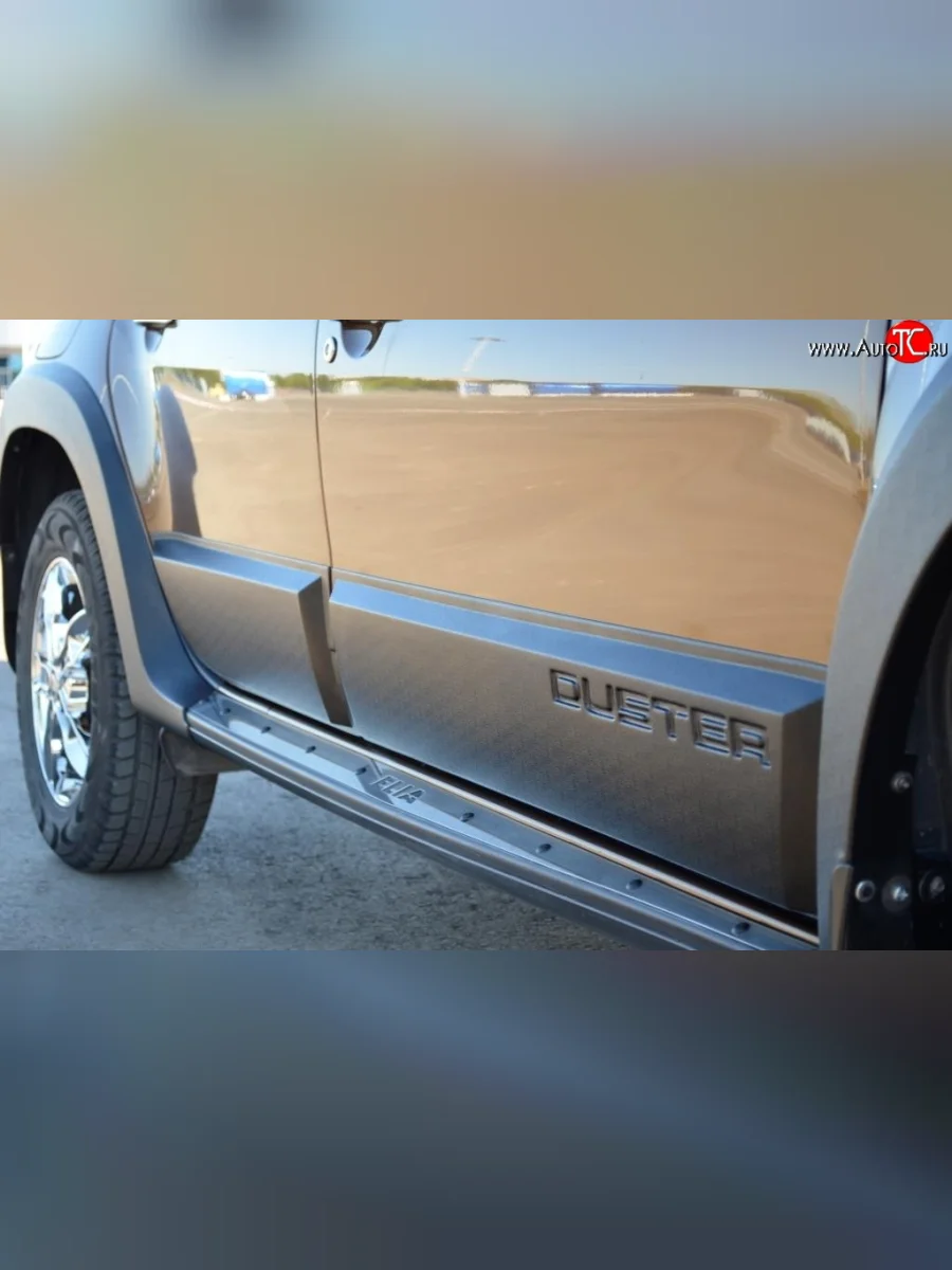 Комплект накладок на двери Kart RS Renault Duster HS дорестайлинг (2010-2015) (Неокрашенные)  в Воронеже Воронежской области