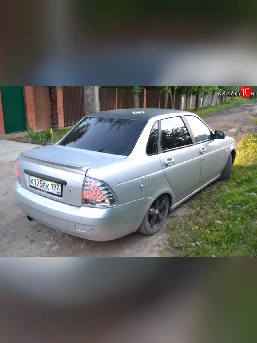 Лип спойлер Lip Лада ВАЗ Приора 2170 седан дорестайлинг (2007-2014) (Неокрашенный)  В Кинешме Ивановской области