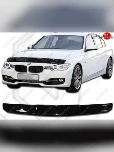 Дефлектор капота CA-Plastic (Classic черный) BMW 3 серия F31 универсал рестайлинг (2015-2018)
