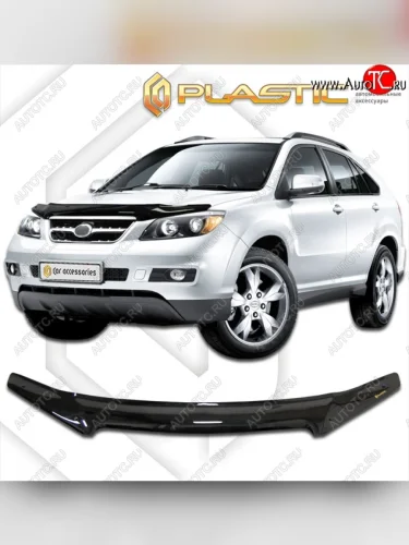Дефлектор капота CA-Plastic (Classic черный) BYD S6 (2011-2017)