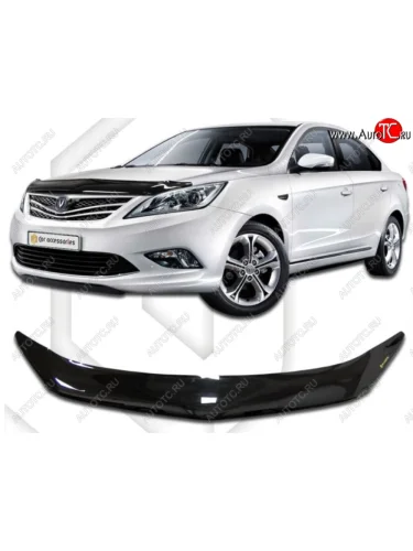 Дефлектор капота CA-Plastic (Classic черный) Changan Eado седан (2011-2018)